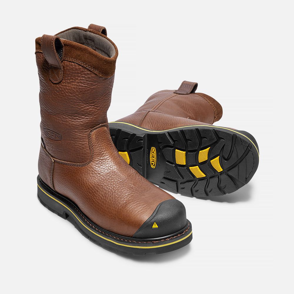 Keen Laarzen Heren Bruin - Dallas Wellington (Steel Toe) - 46019-ILTM